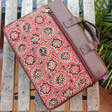 Ajrakh Laptop Bag Red Charkha