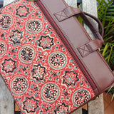 Ajrakh Laptop Bag Red Charkha