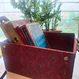Foldable Gift Basket / Organiser Ajrakh Red