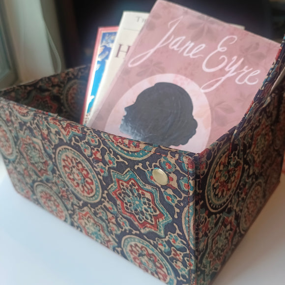 Foldable Gift Basket/ Organiser Black Charkha