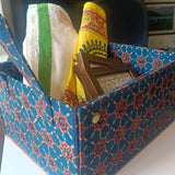 Foldable Gift Basket/ Organiser Blue