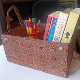 Foldable Gift Basket/ Organiser Brown