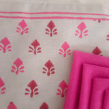 Handblock Printed Table Linen Set- Pink
