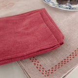 Handblock Printed Table Linen set- Brown Geometric