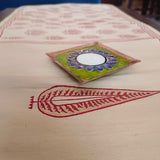 Polysilk Blockprinted Dull Gold Runner