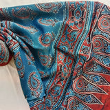 Ajrakh Modal Stole Blue Booti