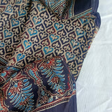 Ajrakh Modal Stole Black Mishmash