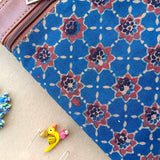 Ajrakh Small Sling Bag Blue Star