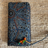 Ajrakh Long Wallet Blue Phool