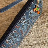 Ajrakh Long Wallet Blue Phool