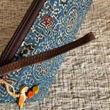 Ajrakh Long Wallet Blue Galaxy