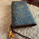 Ajrakh Long Wallet Blue Galaxy