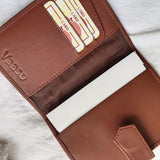 Ajrakh Passport/ Travel Holder-Black Boota