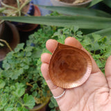 Copper Enamel Diya Plain