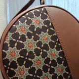 Ajrakh Round Sling Bag Black star