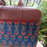 Ajrakh Laptop Bag Blue Booti