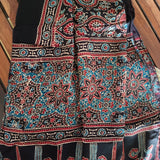 Ajrakh Modal Stole Black Traditional
