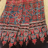 Ajrakh Modal Stole Red Traditional
