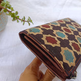 Ajrakh Long Wallet Black Moroccan