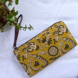 Kalamkari Long Wallet Yellow Gaj