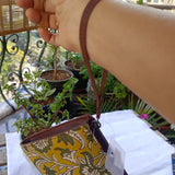 Kalamkari Long Wallet Yellow Gaj