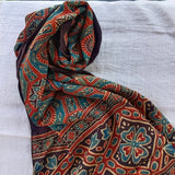 Ajrakh Modal Stole Black Galeecha