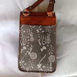 Cross-body Mobile Pouch Dabu Brown Creeper