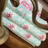 Blockprinted Table Linen Set Light Green