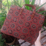 Laptop Sleeve Ajrakh Red Charkha