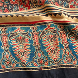 Ajrakh Modal Stole Blue Booti