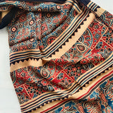 Ajrakh Modal Stole Blue Booti