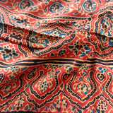 Ajrakh Modal Stole Red Moroccan