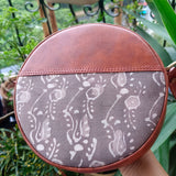 Dabu Round Sling Bag Brown Creeper
