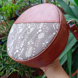 Dabu Round Sling Bag Brown Creeper