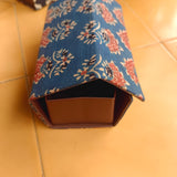 Ajrakh Foldable Eyewear Case Blue Dahlia