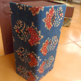 Ajrakh Foldable Eyewear Case Blue Dahlia