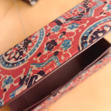 Ajrakh Foldable Eyewear Case Red Charkha