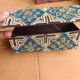 Ajrakh Foldable Eyewear Case Cream Cross