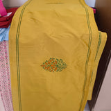 Polysilk Block Printed Mustard Runner