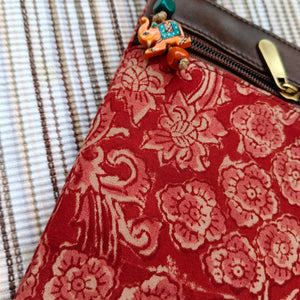 Kalamkari Small Sling Bag Red