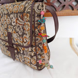 Kalamkari Flap Sling Bag Green