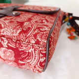 Kalamkari Flap Sling Bag Red