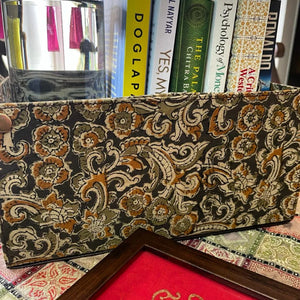 Foldable Gift Basket /Organiser Kalamkari Green