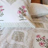 Iris Handblock Printed Bedsheet