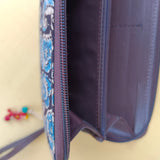 Ajrakh Long Wallet Blue Bagh