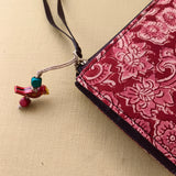 Kalamkari Long Wallet Red Gaj