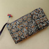 Kalamkari Long Wallet Green Gaj