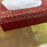 Tissue Box Red Traditional