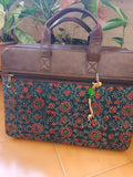 Ajrakh Laptop Bag Blue Bel