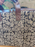 Kalamkari Laptop Bag Grey Gaj